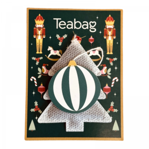 Christmas tree-shaped tea bag